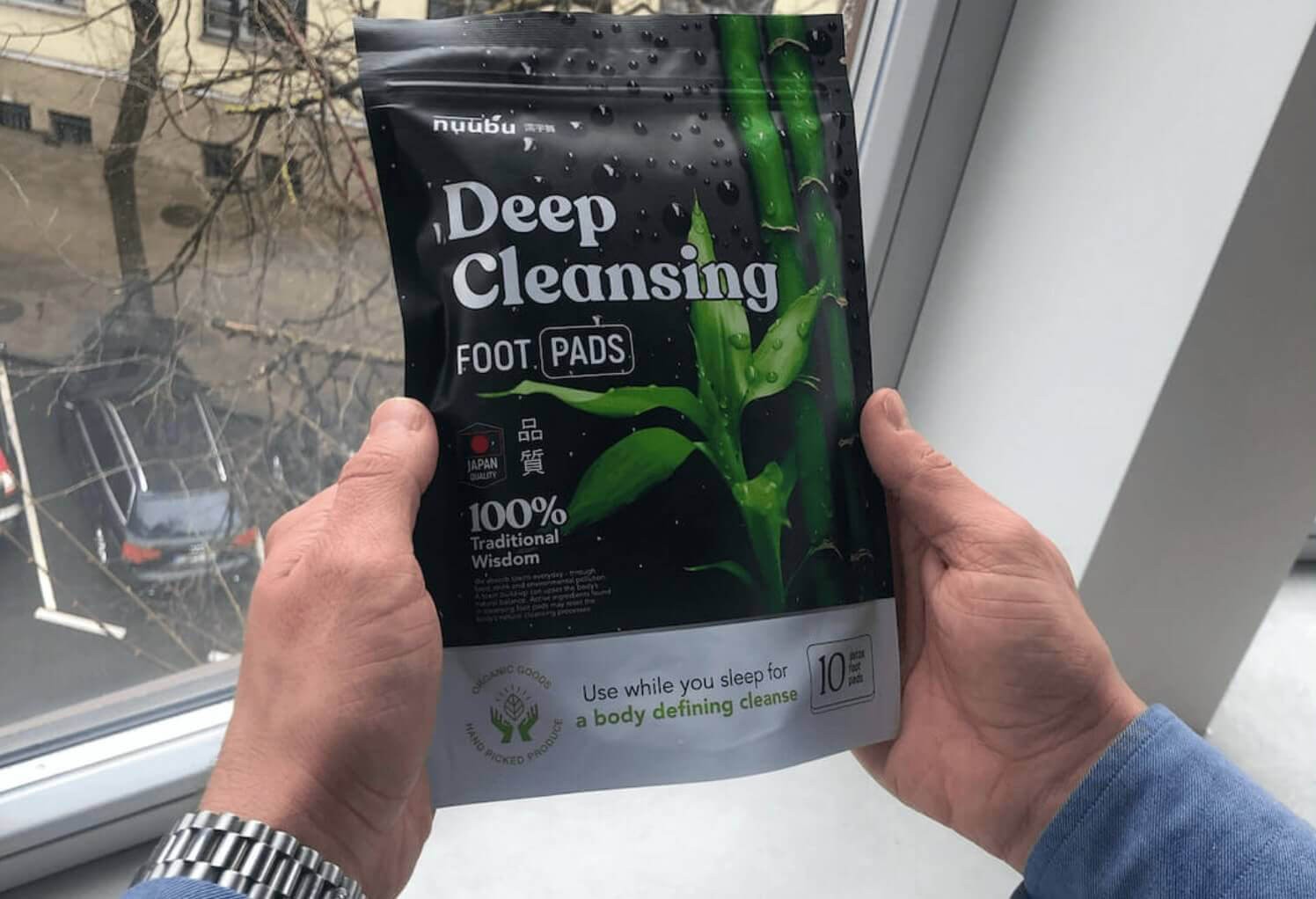 Nuubu patches in hands Japenese patches Denis