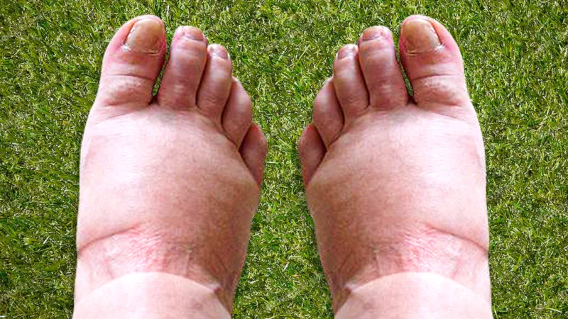 Piede gonfio immagini